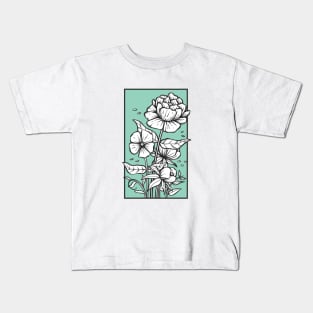 Blue Zentangle Kids T-Shirt